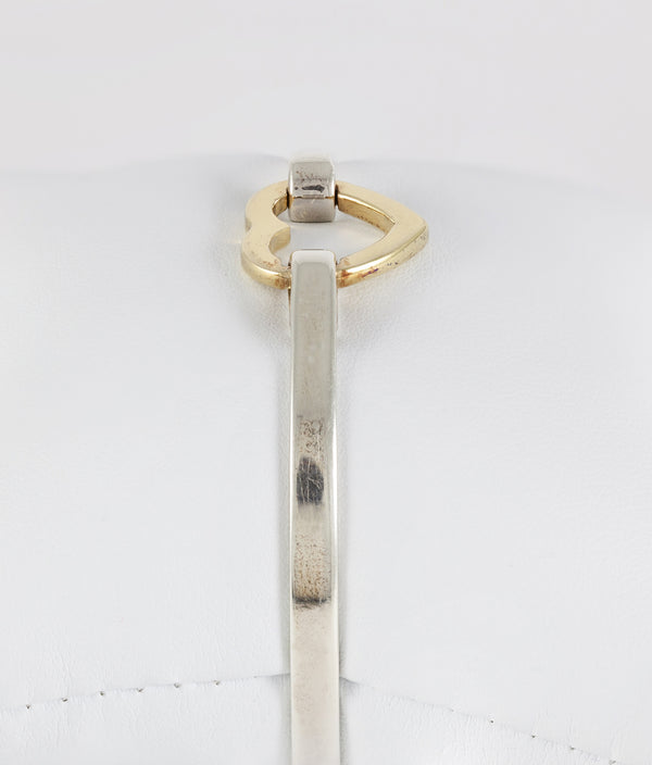 Brazalete Tiffany de plata 925 y oro amarillo 18k