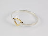 Brazalete Tiffany de plata 925 y oro amarillo 18k