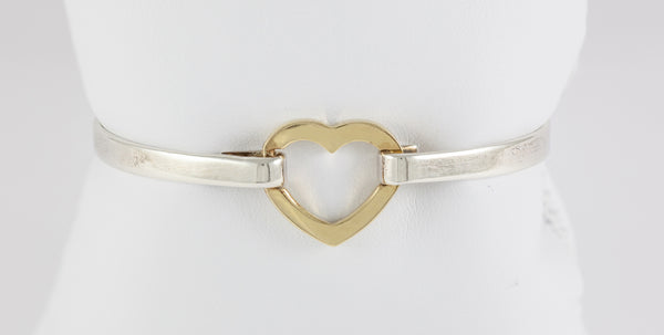 Brazalete Tiffany de plata 925 y oro amarillo 18k