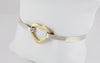 Brazalete Tiffany de plata 925 y oro amarillo 18k