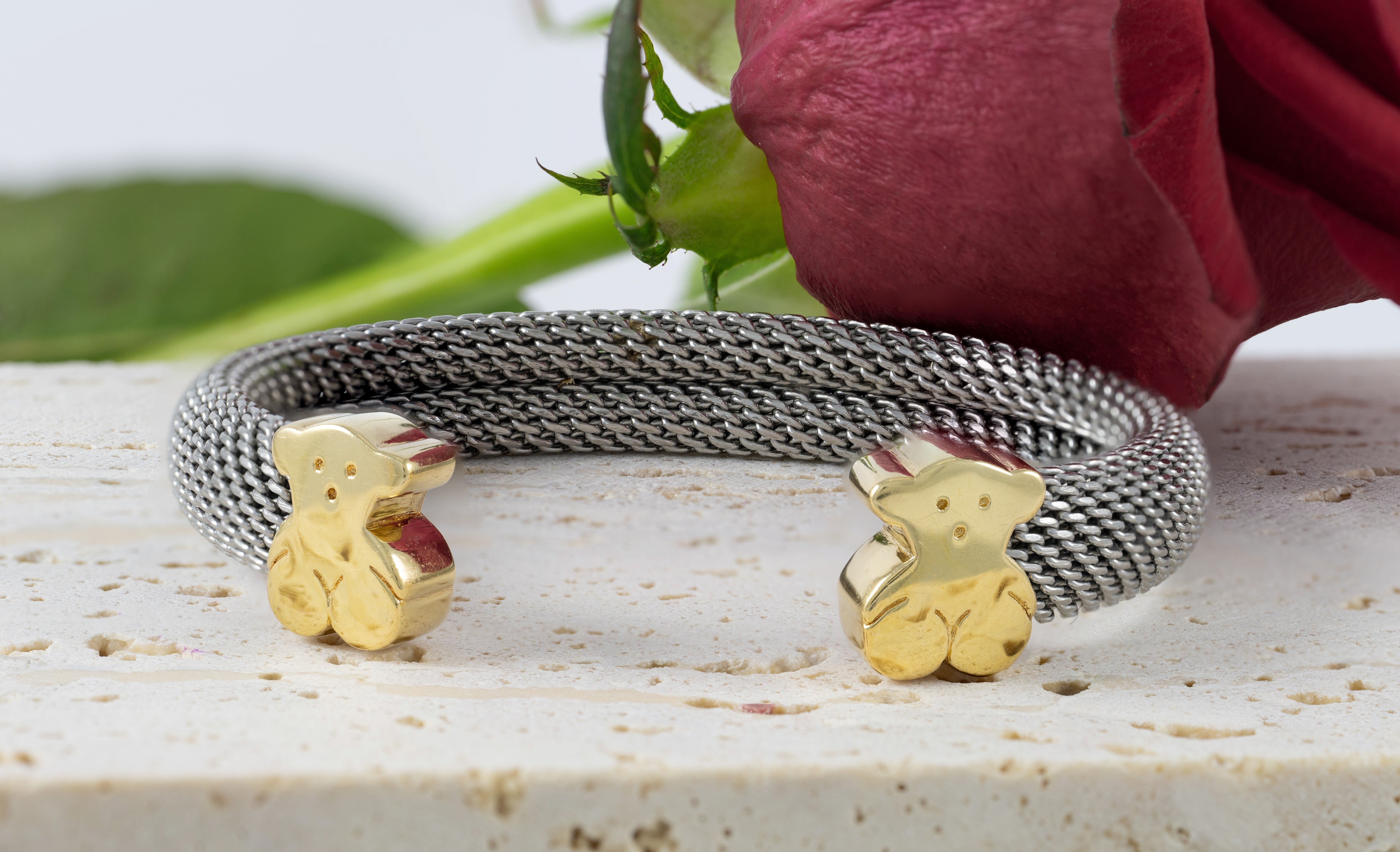 Pulsera Tous en oro amarillo 18k y acero Sweet Dolls