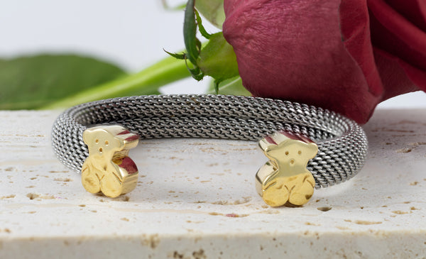 Pulsera Tous en oro amarillo 18k y acero Sweet Dolls