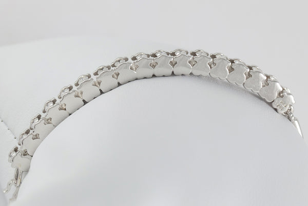 Pulsera Tous en oro blanco 18k con diamantes