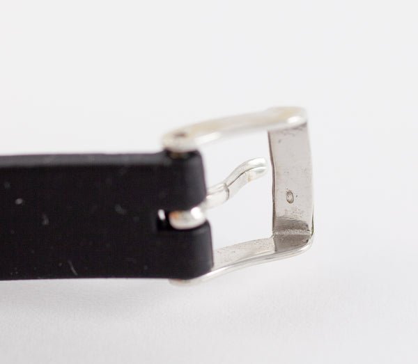 Pulsera Tous en caucho con oro blanco 18k y brillantes
