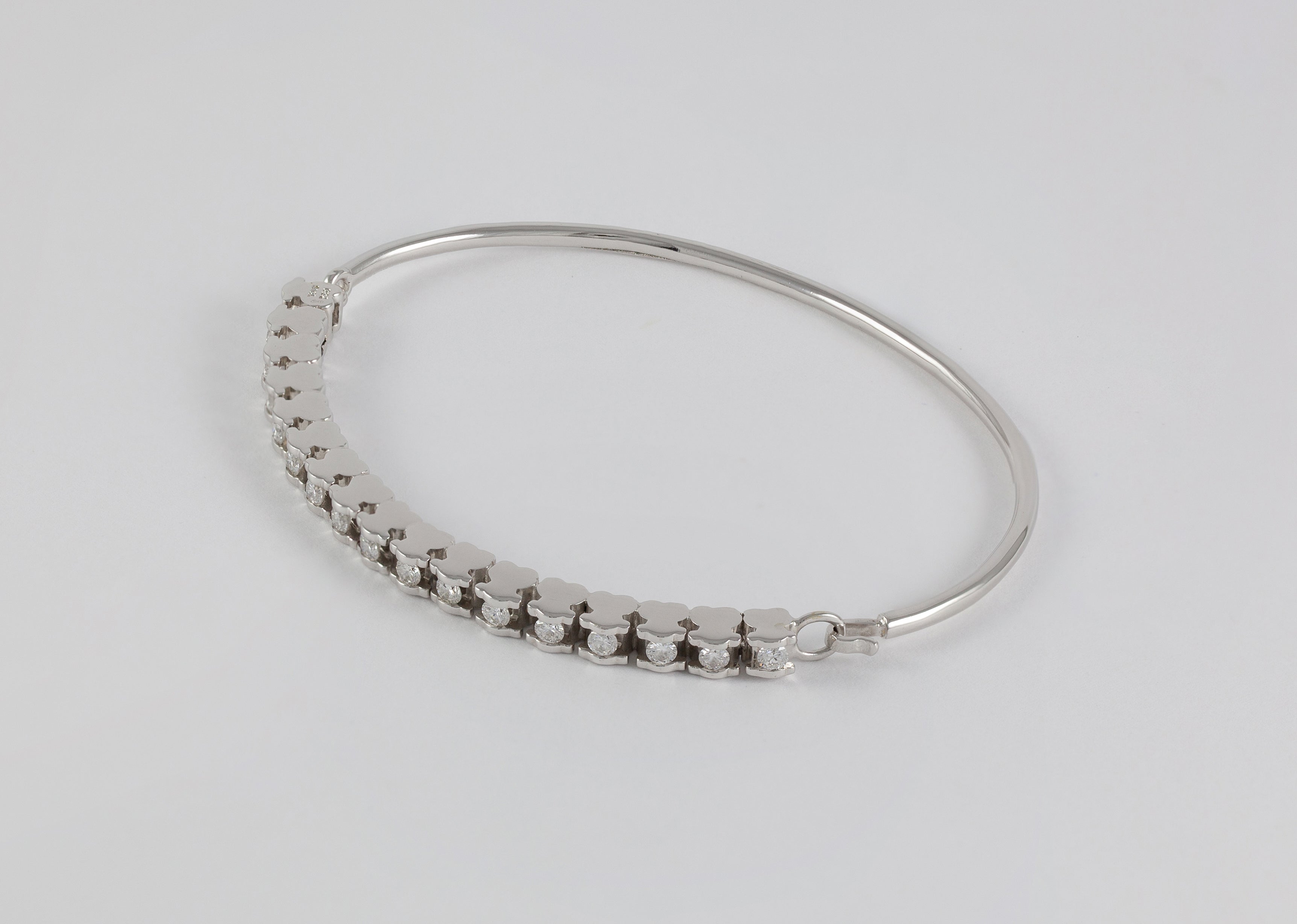 Pulsera Tous en oro blanco 18k con diamantes