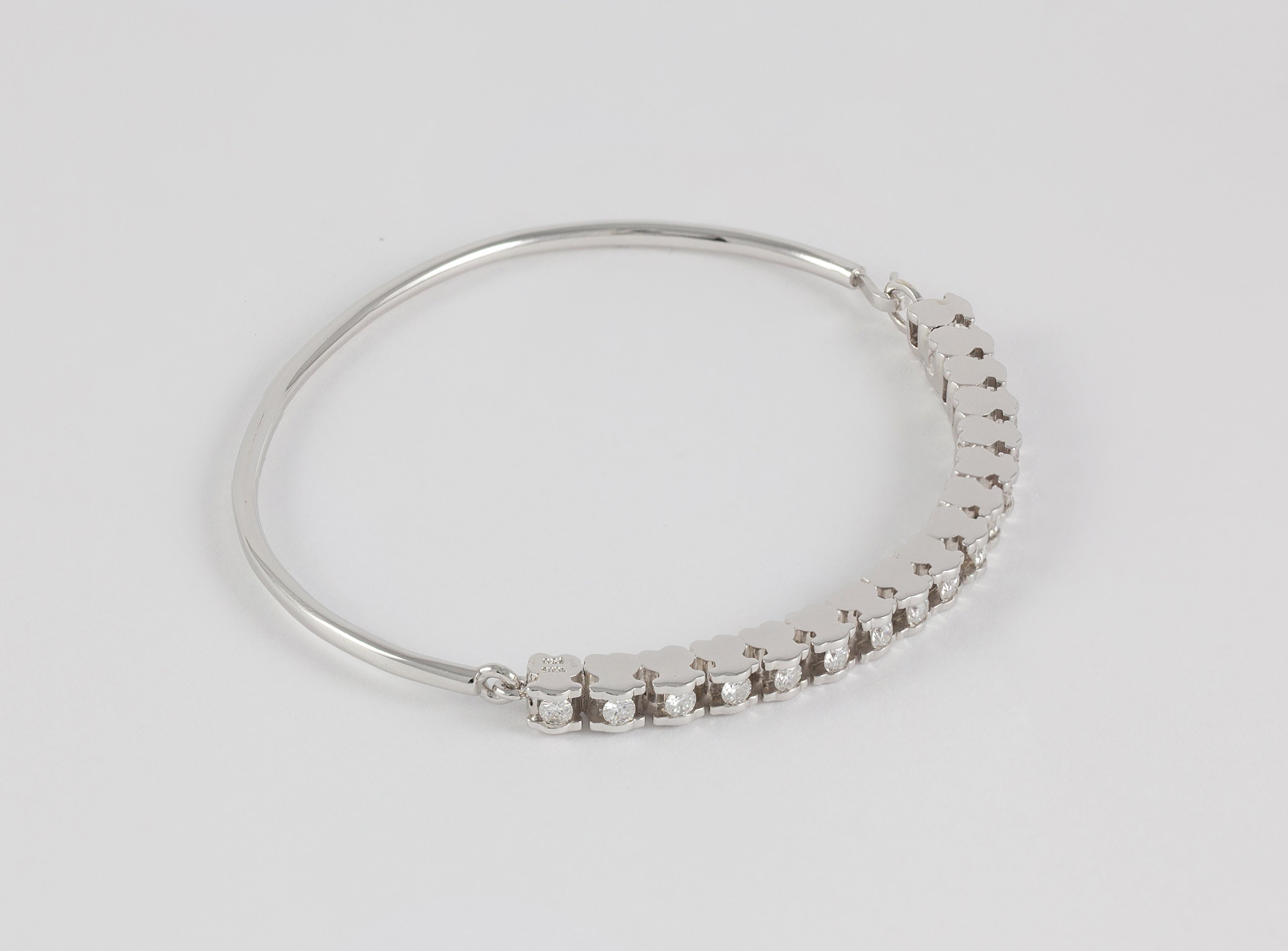 Pulsera Tous en oro blanco 18k con diamantes