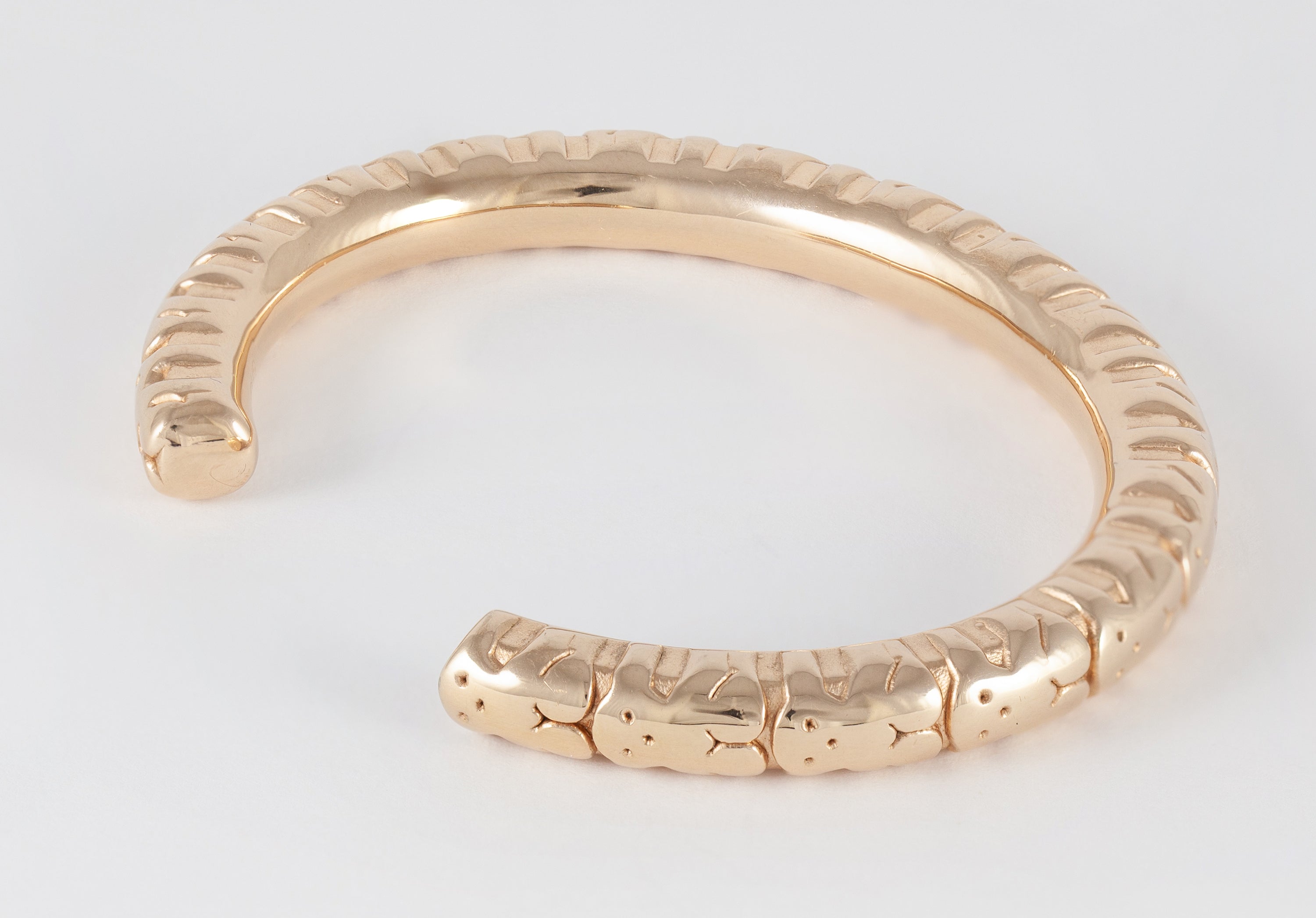 Pulsera Tous plata bañada en oro rosa Straight XL