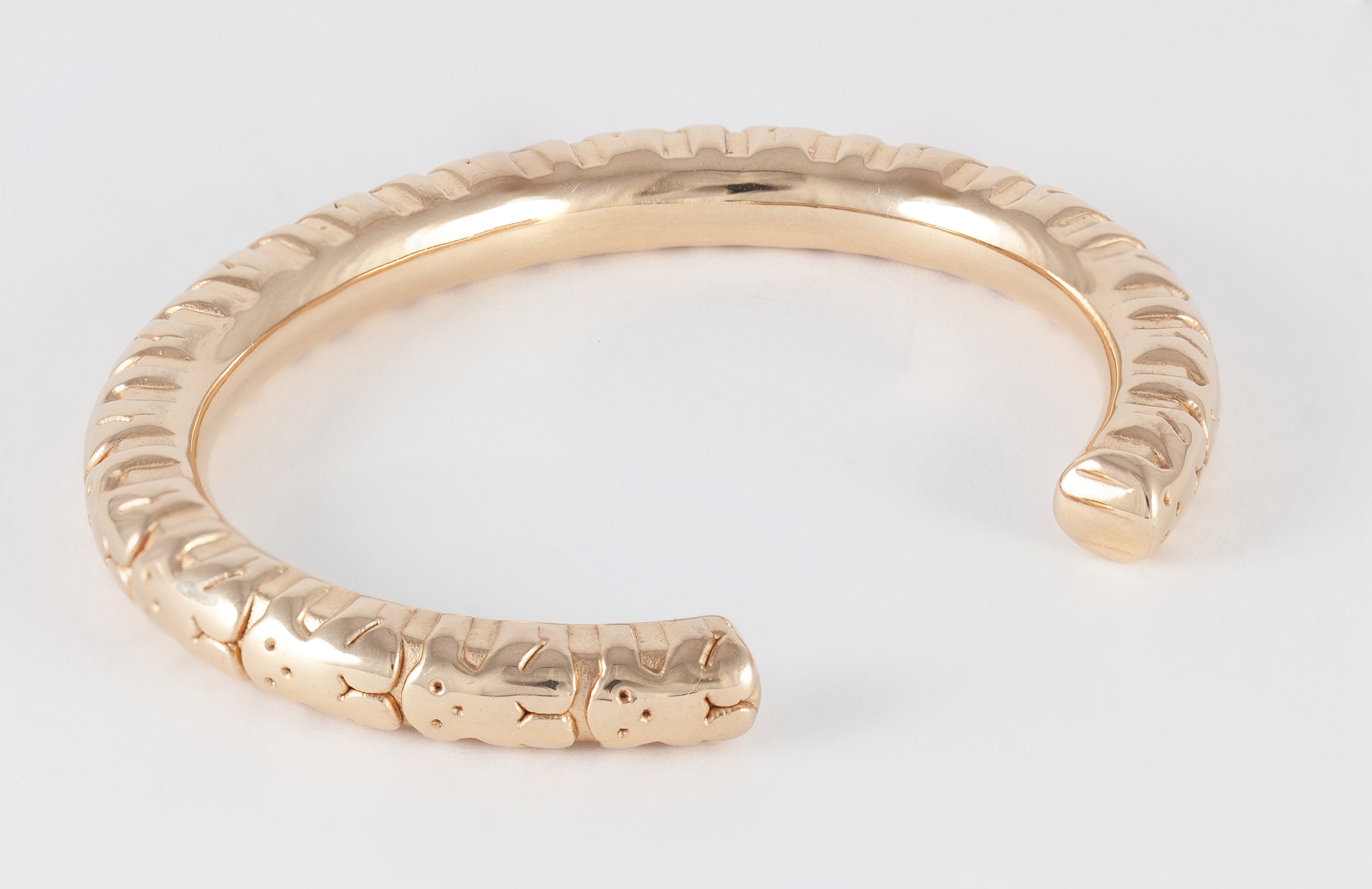 Pulsera Tous plata bañada en oro rosa Straight XL