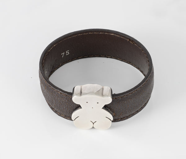 Pulsera Tous en Plata 925 y cuero Sweet Dolls