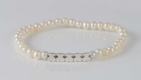 Pulsera Tous en plata 925 y perlas Straight