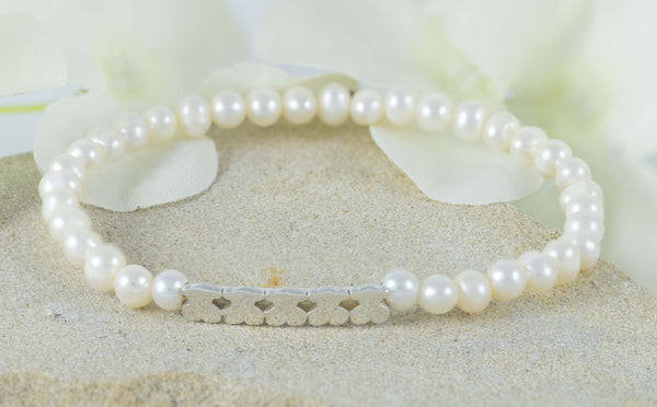 Pulsera Tous en plata 925 y perlas Straight