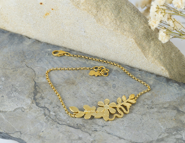 Pulsera Tous en Plata Vermeil Real Mix Leaf