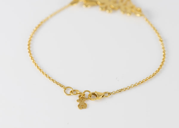 Pulsera Tous en Plata Vermeil Real Mix Leaf