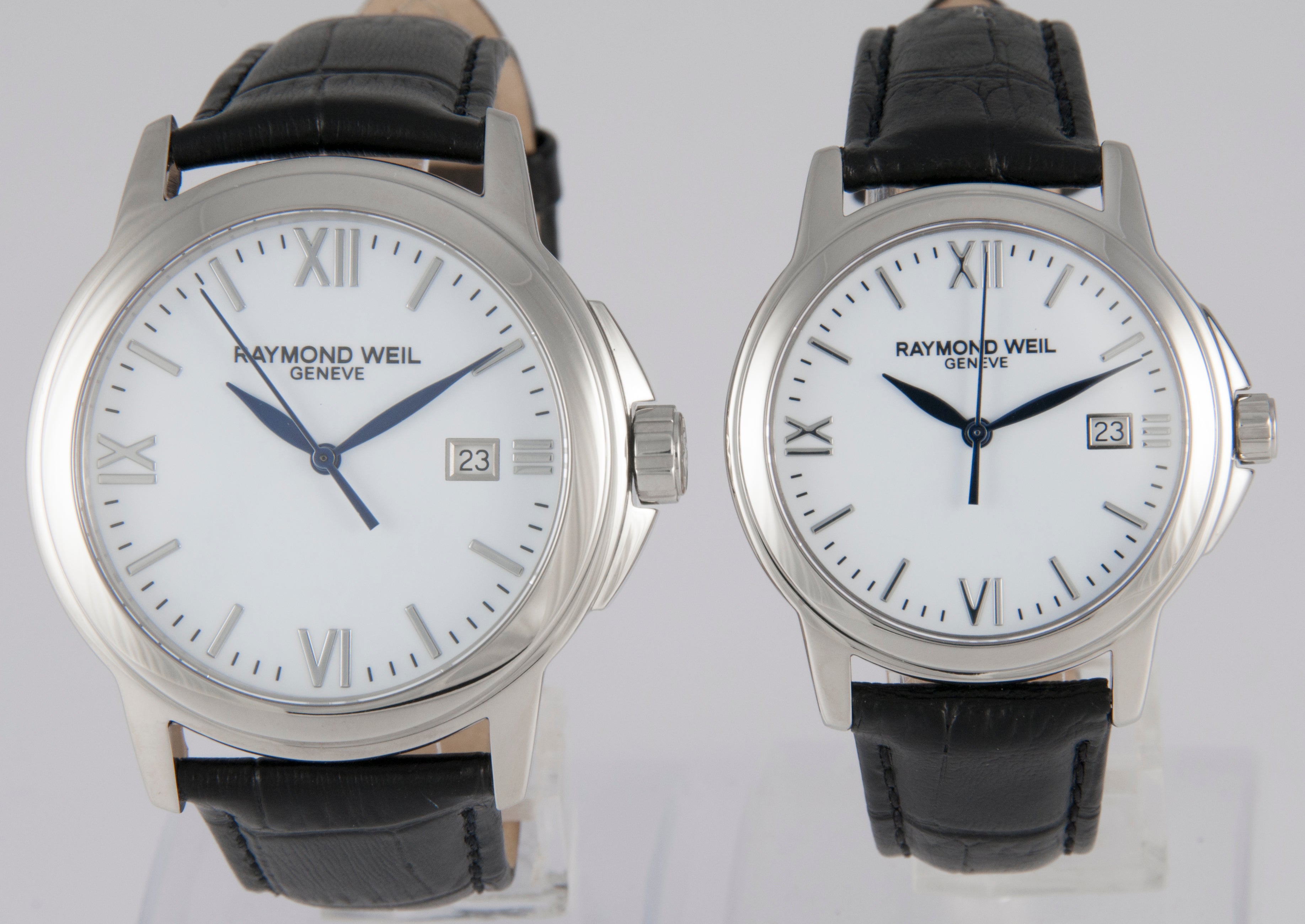 Raymond Weil 2 Watches Tradition Steel Quartz Women and Men 5376M 5576M
