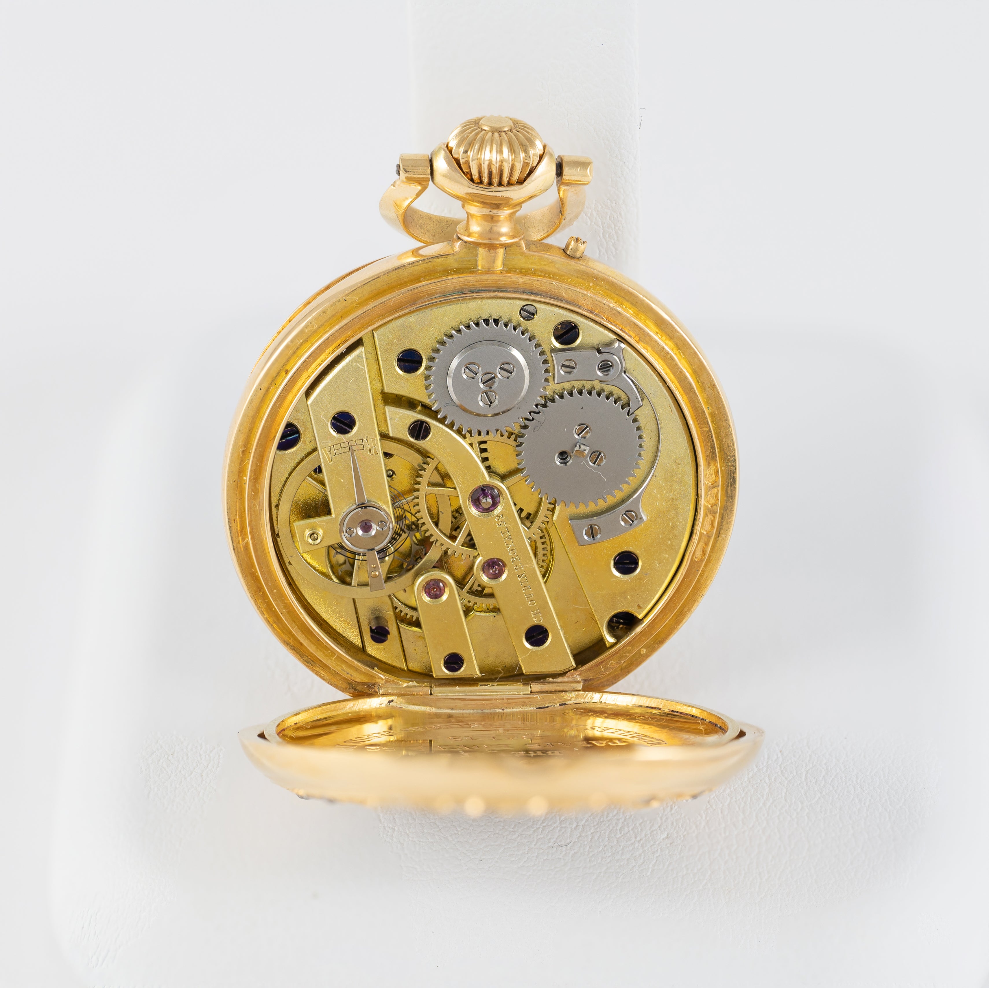 Ch. Oudin Pocket Watch Yellow Gold 18k and Diamonds