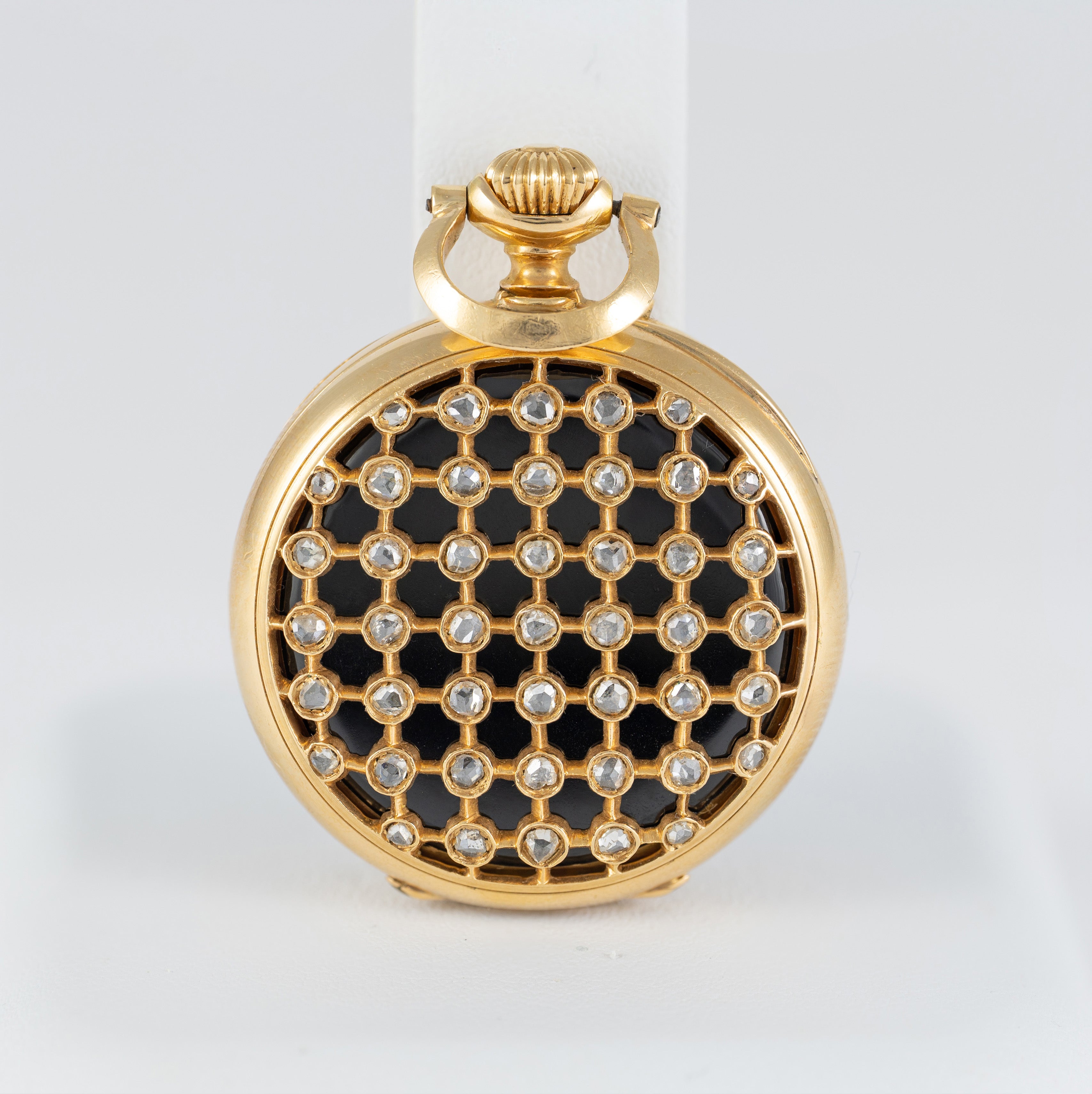 Ch. Oudin Pocket Watch Yellow Gold 18k and Diamonds