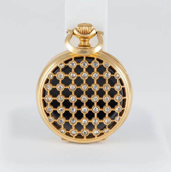 Ch. Oudin Pocket Watch Yellow Gold 18k and Diamonds