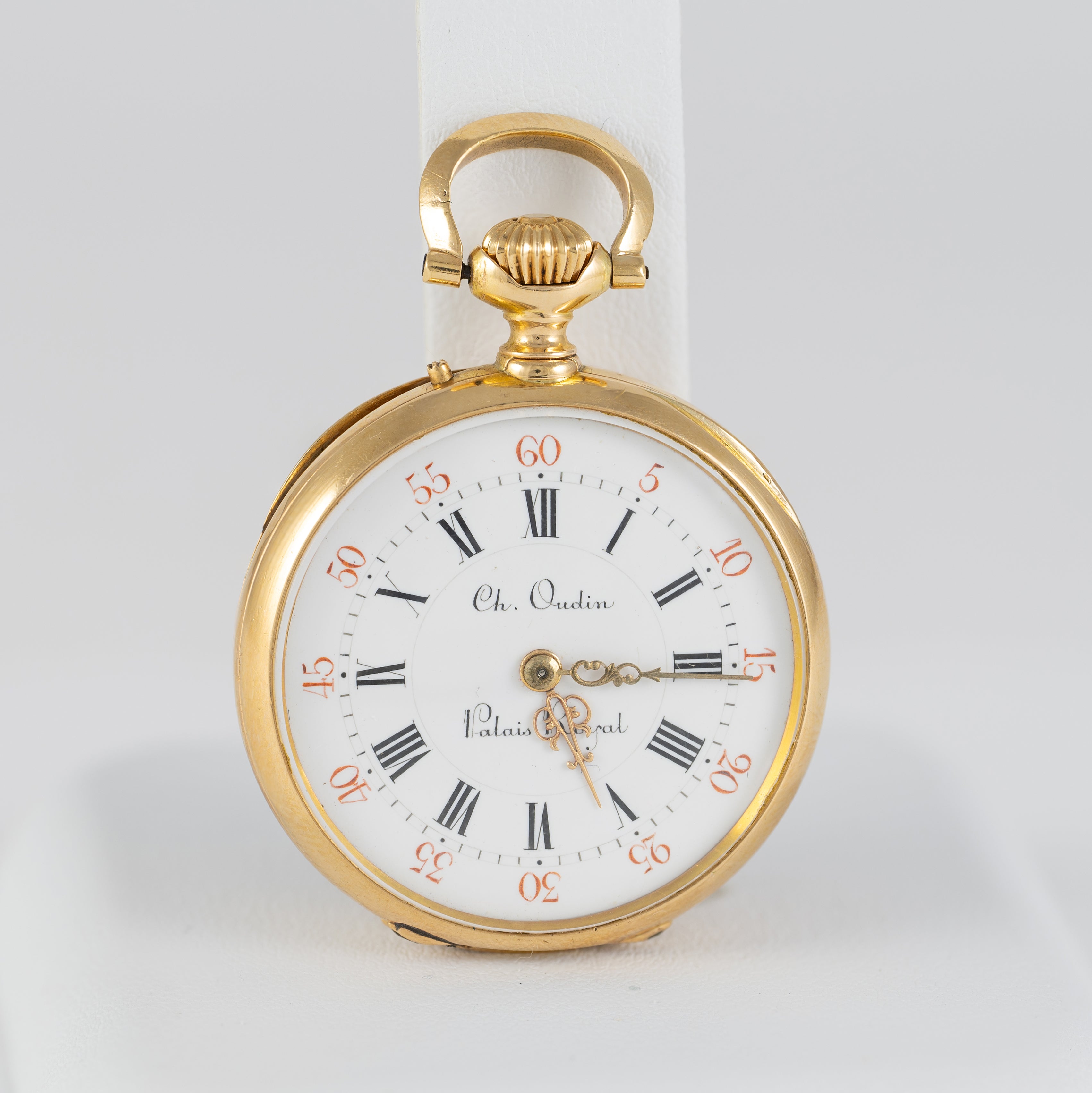 Ch. Oudin Pocket Watch Yellow Gold 18k and Diamonds