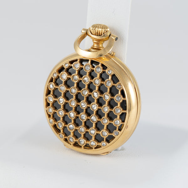 Ch. Oudin Pocket Watch Yellow Gold 18k and Diamonds