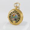 Haas & Privat Pocket Watch Yellow Gold 18k Enamel