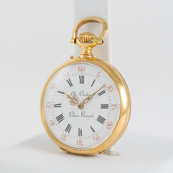Ch. Oudin Pocket Watch Yellow Gold 18k and Diamonds