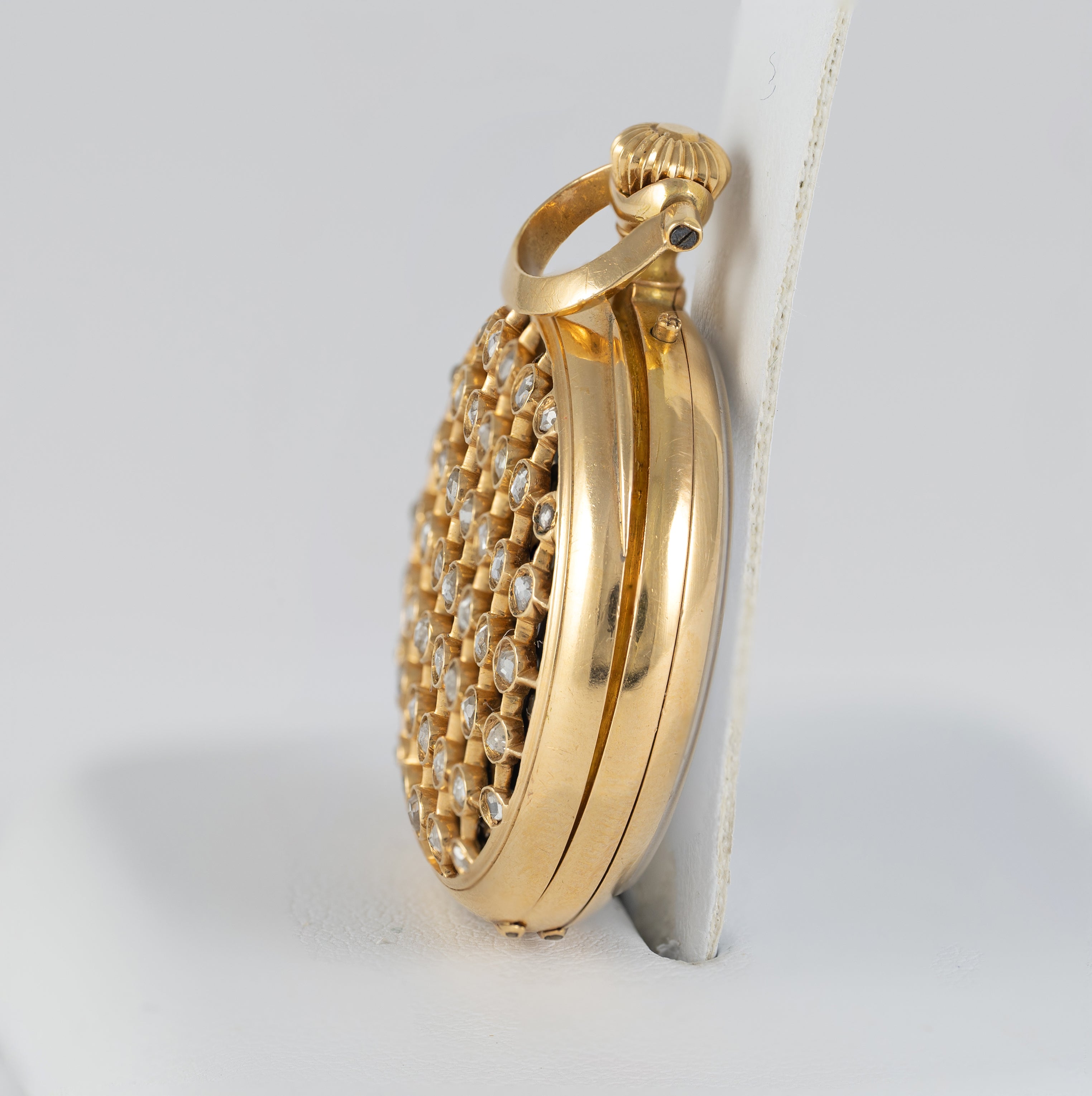 Ch. Oudin Pocket Watch Yellow Gold 18k and Diamonds