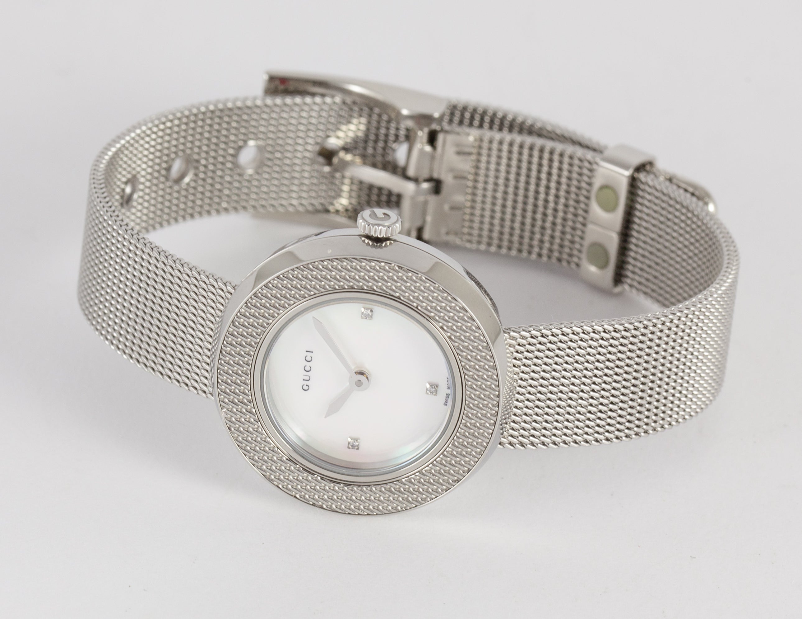 Gucci Ladies Quartz Steel MOP Dial Ref: 129.5