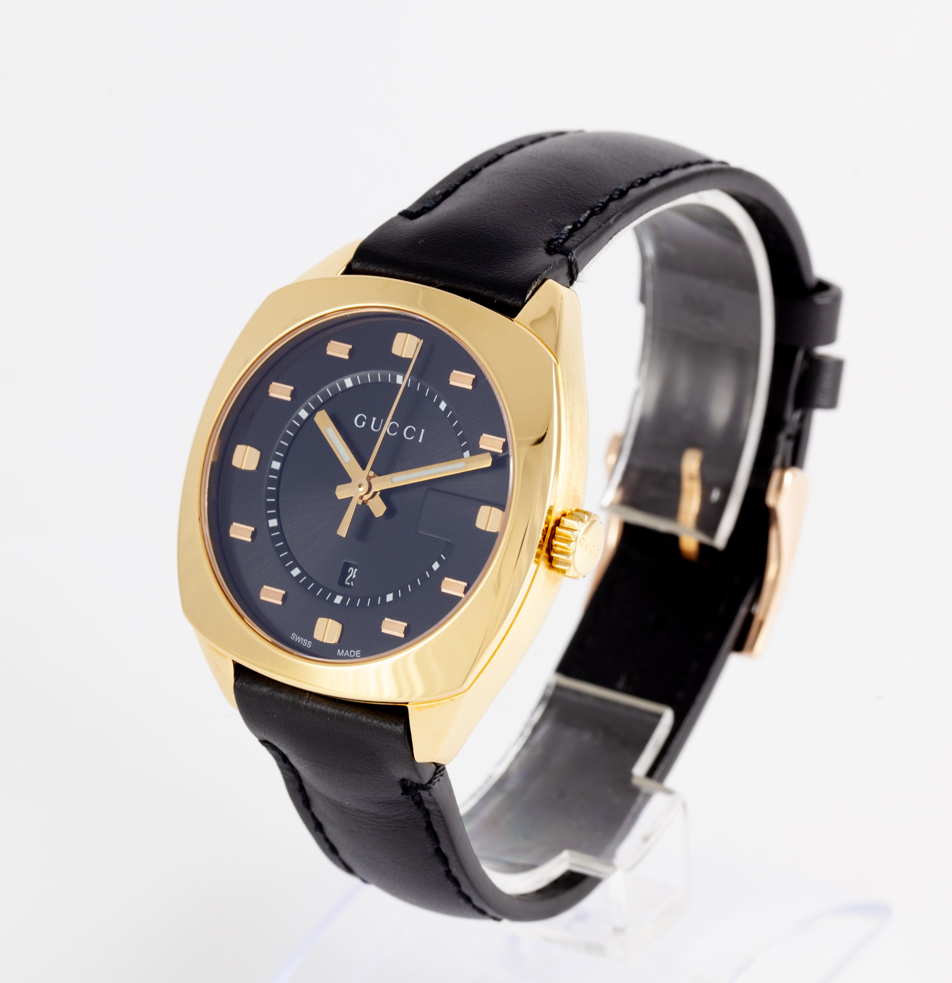 Gucci Quartz Rose PVD Steel Ref: YA142407 142.4