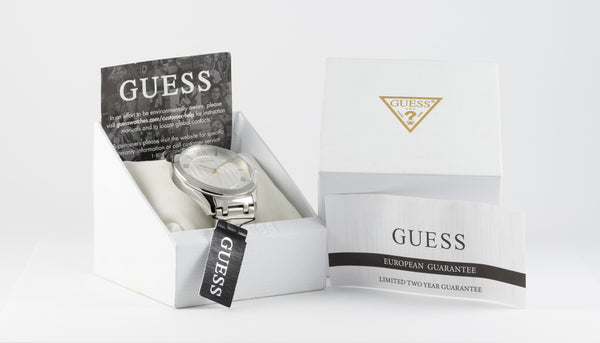 Guess Quartz Steel Silver Dial Ref: U1341G1