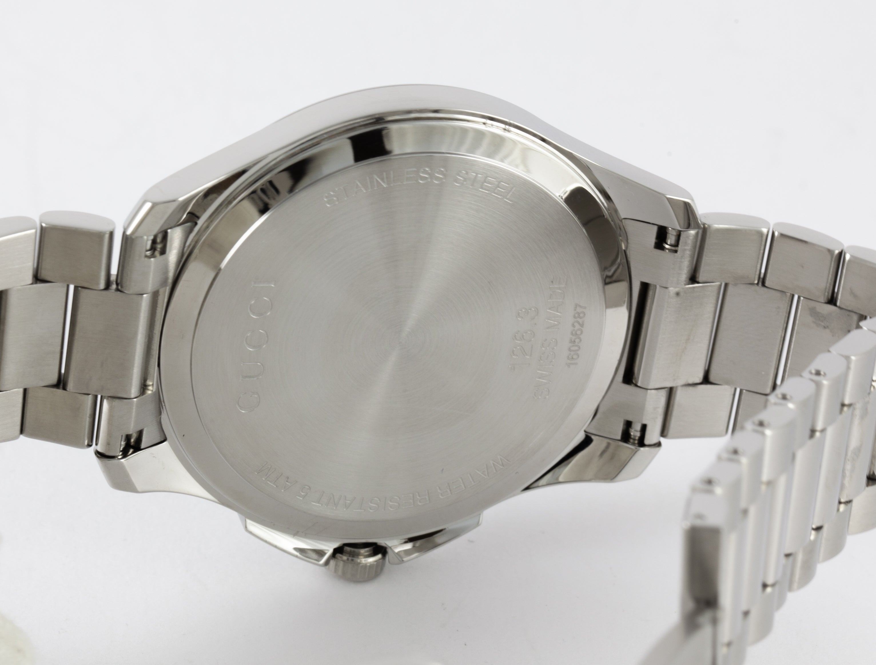 Gucci Quartz Steel G Timeless Ref: 126.3