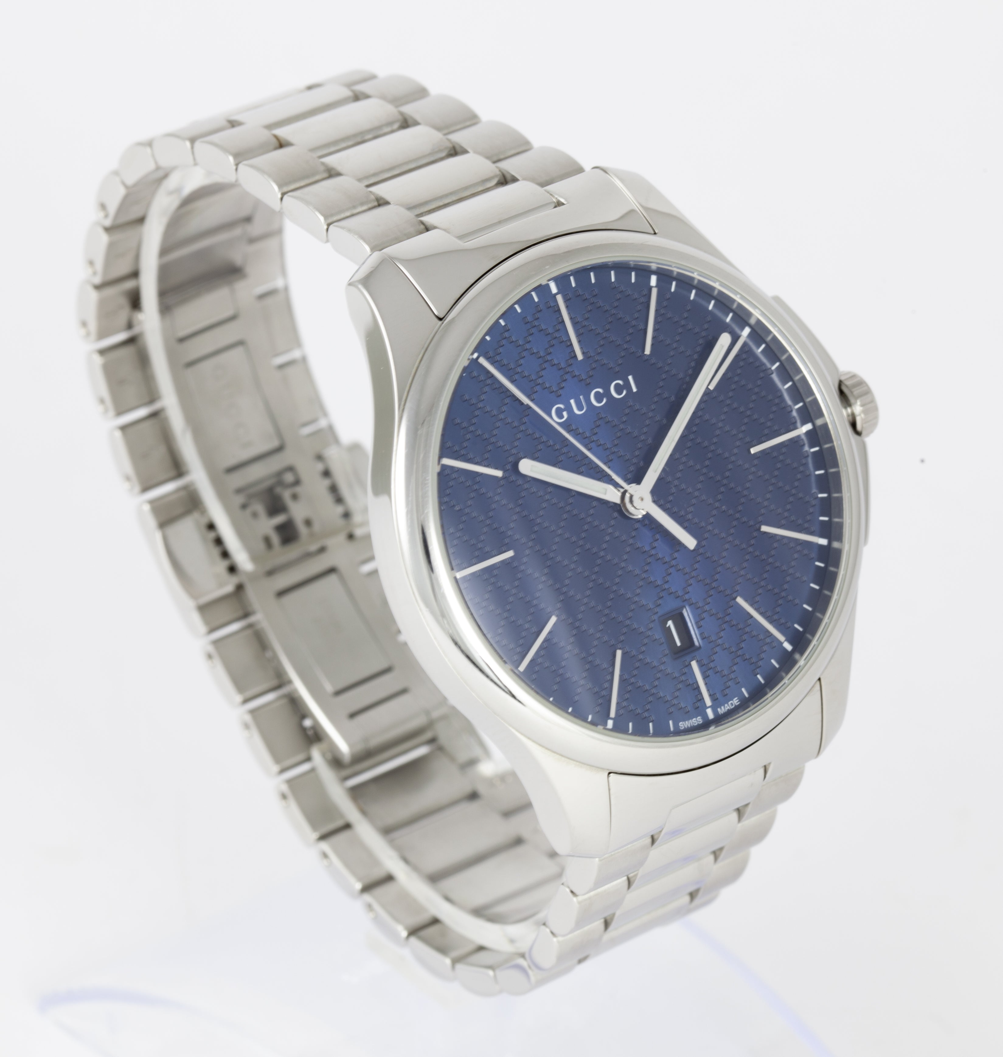 Gucci Quartz Steel G Timeless Ref: 126.3