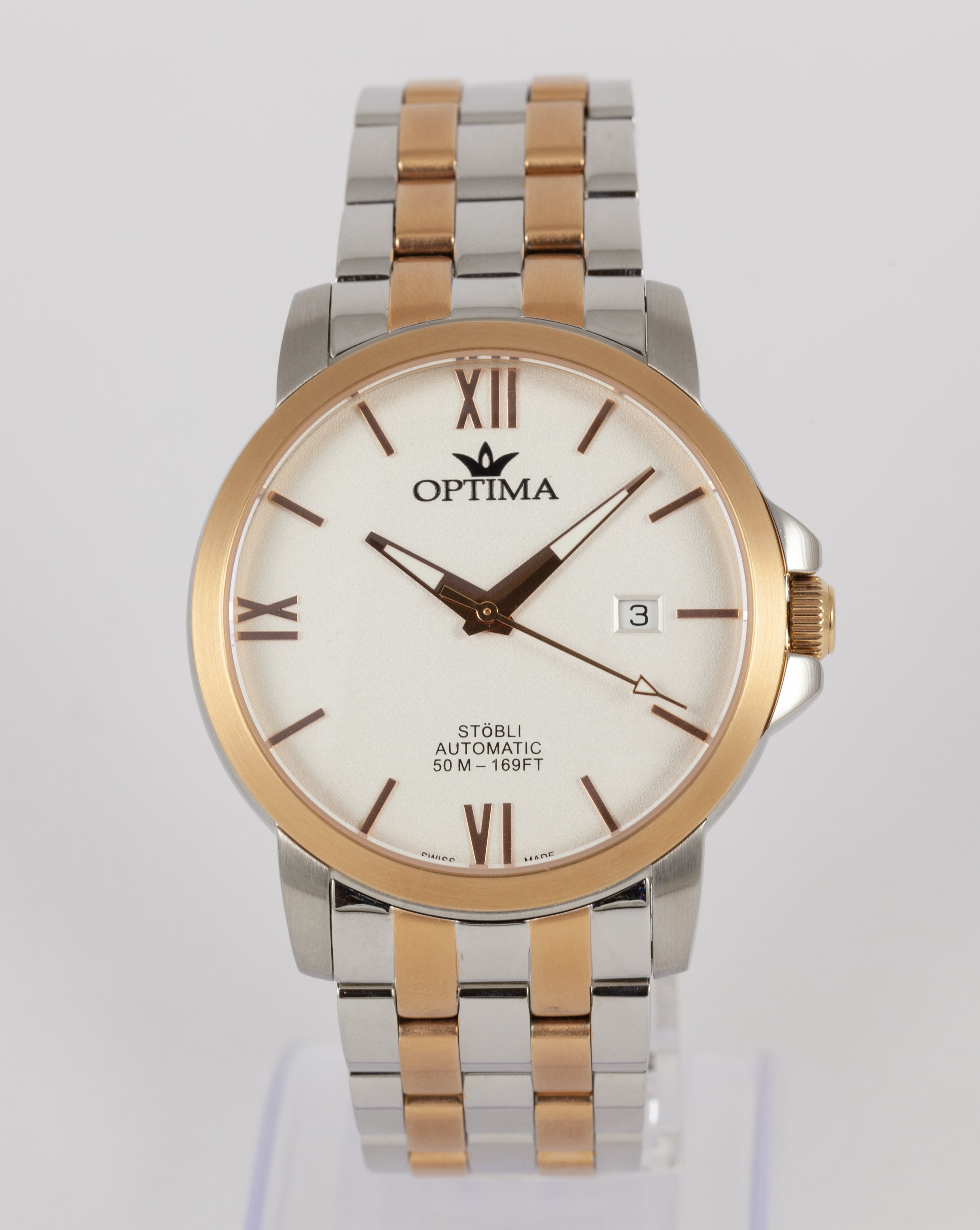 Optima Stobli Automatic Steel Ref: OSA461-SR-1