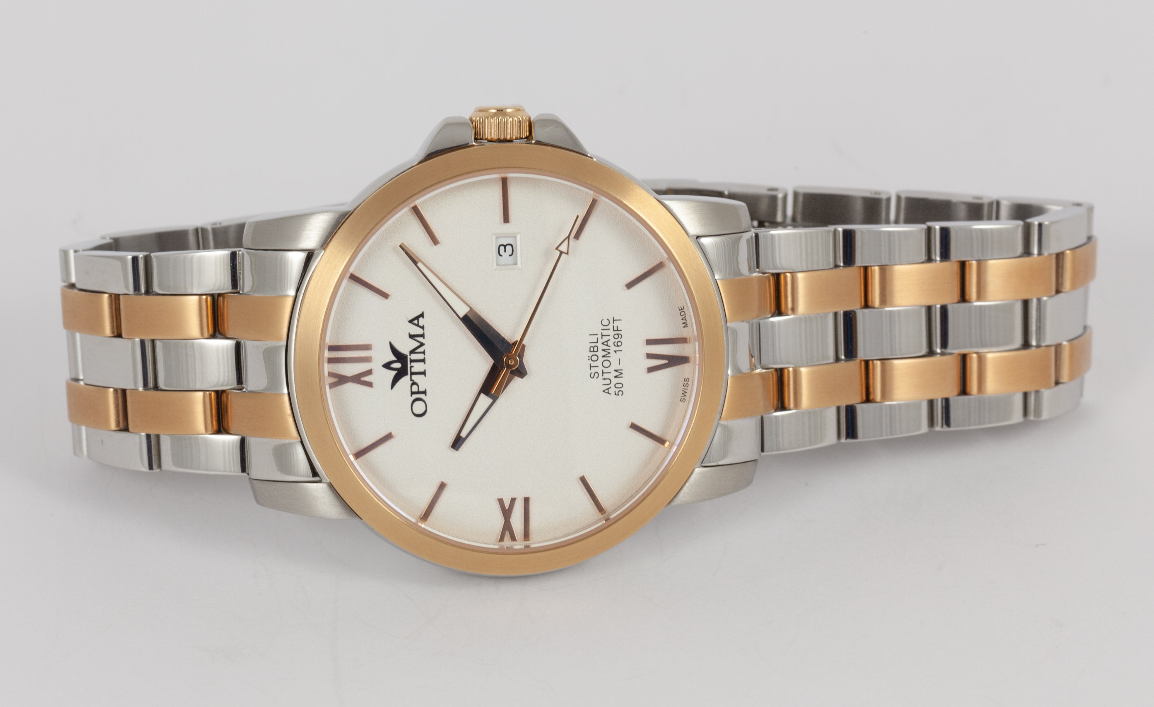 Optima Stobli Automatic Steel Ref: OSA461-SR-1