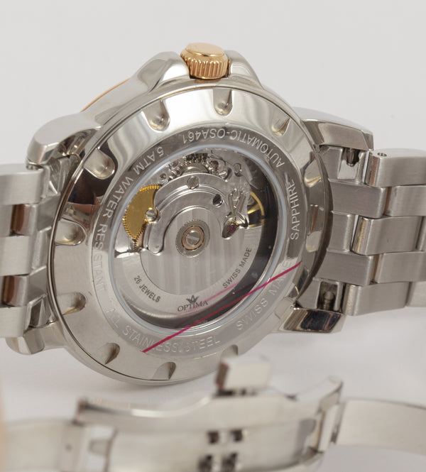 Optima Stobli Automatic Steel Ref: OSA461-SR-1