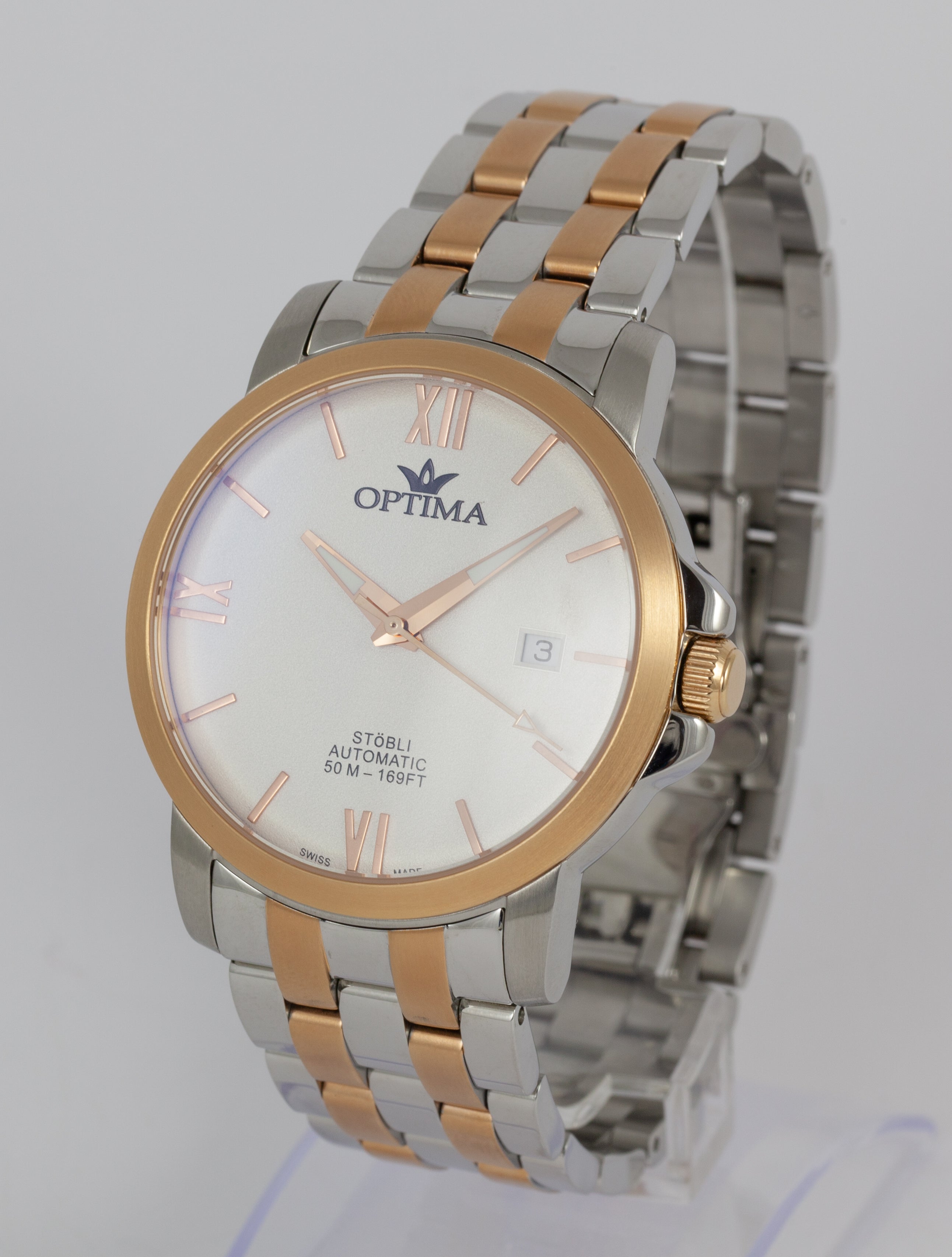 Optima Stobli Automatic Steel Ref: OSA461-SR-1
