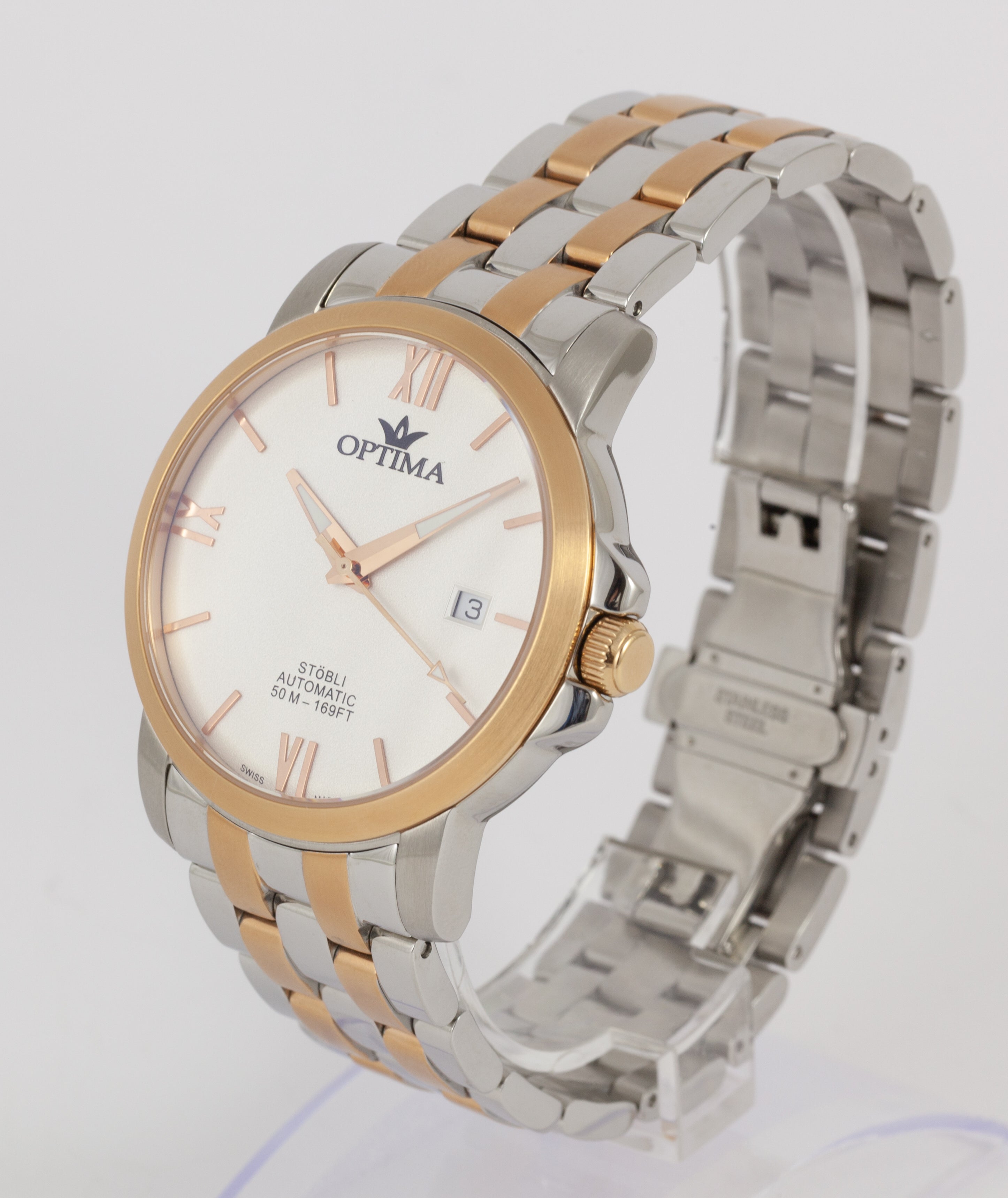 Optima Stobli Automatic Steel Ref: OSA461-SR-1
