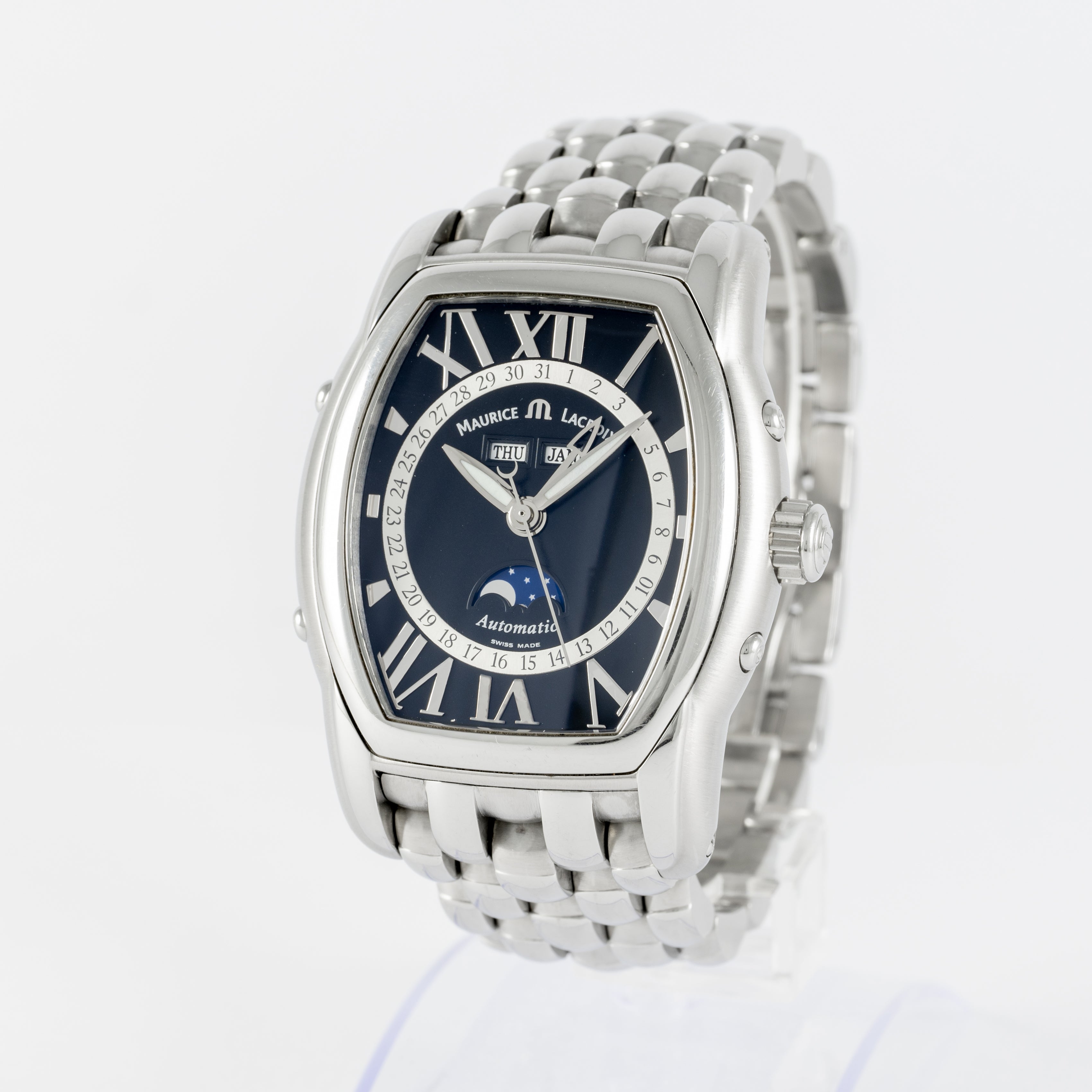 Maurice Lacroix Masterpiece Phase De Lune Black Dial Ref: MP6439