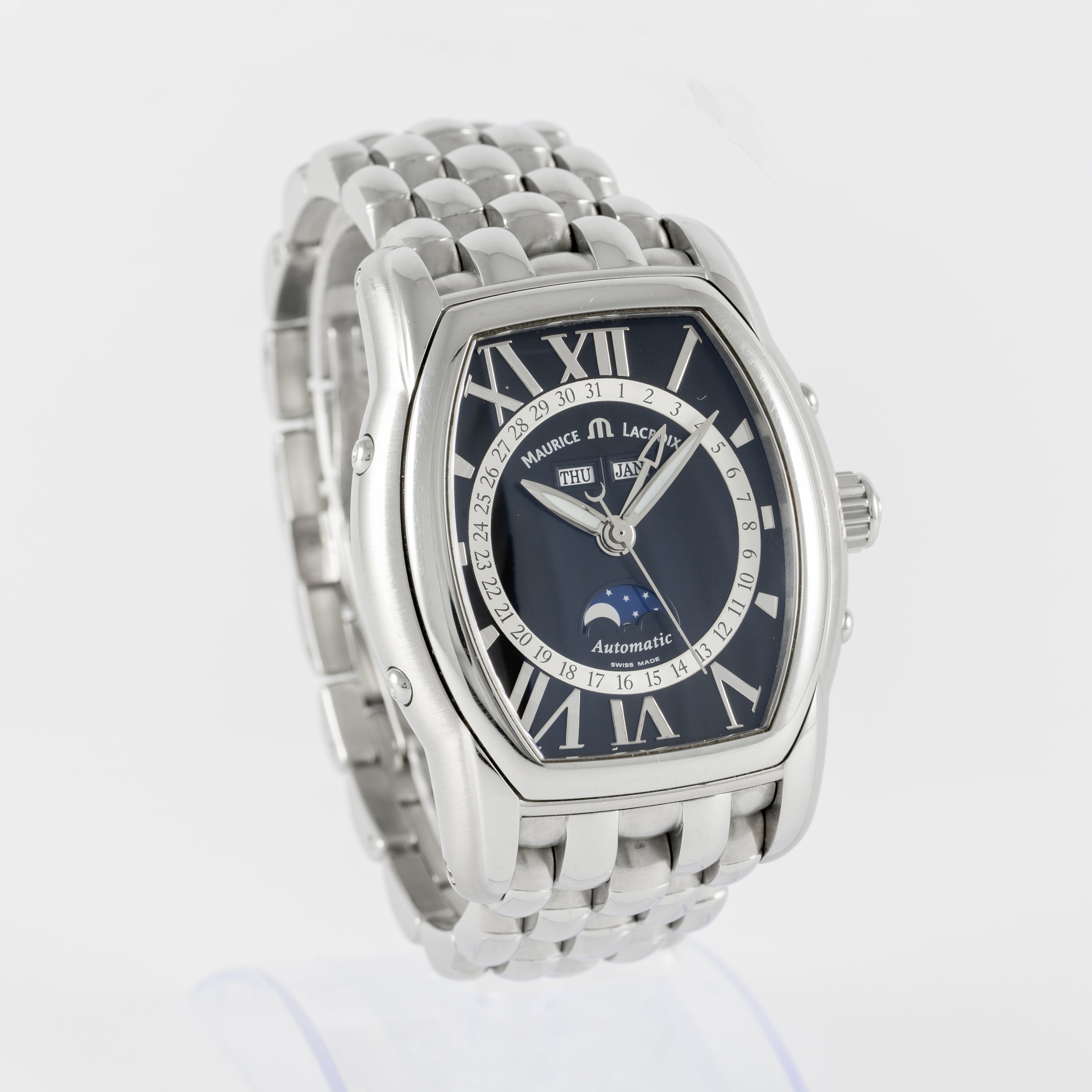 Maurice Lacroix Masterpiece Phase De Lune Black Dial Ref: MP6439