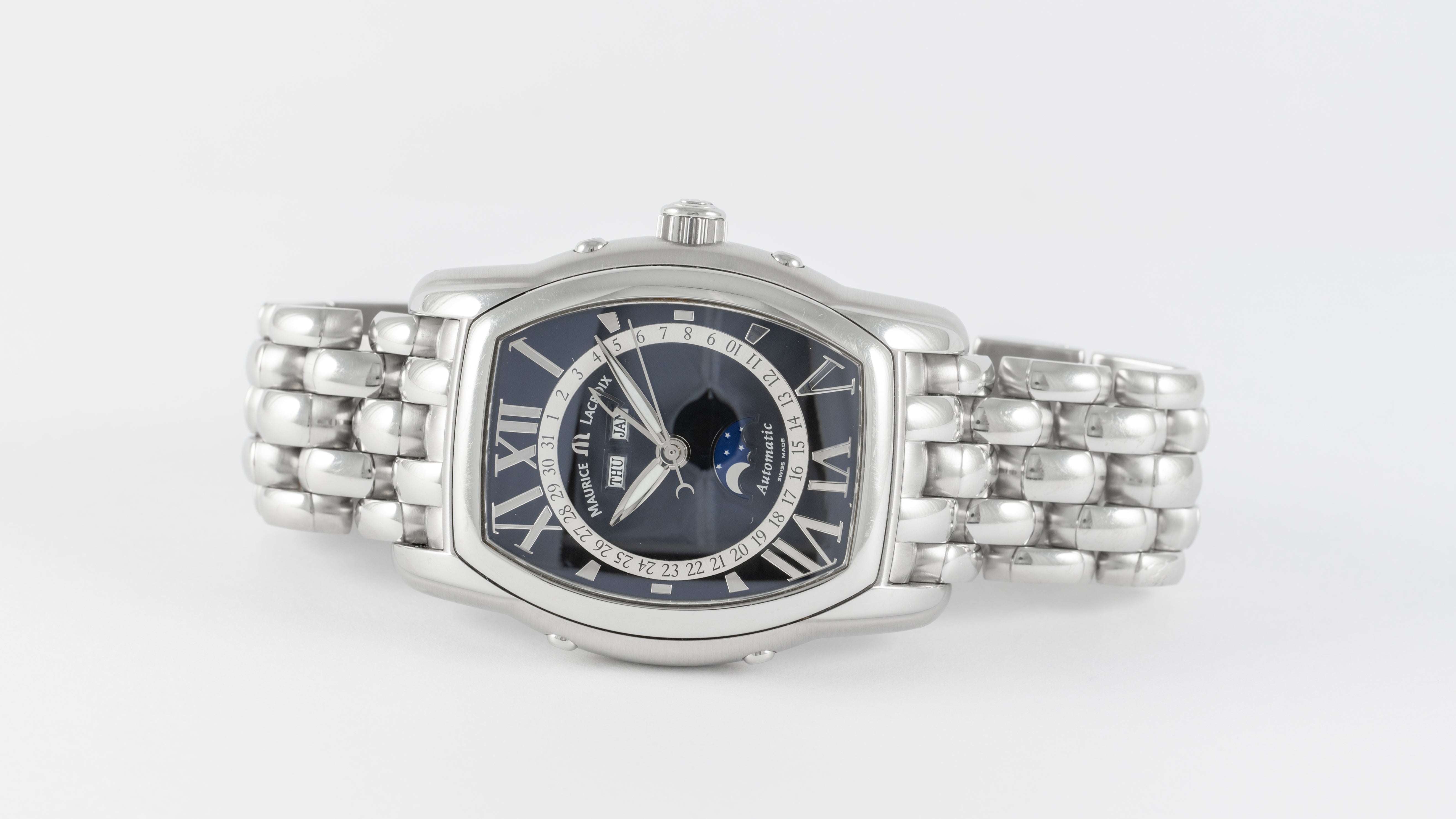 Maurice Lacroix Masterpiece Phase De Lune Black Dial Ref: MP6439