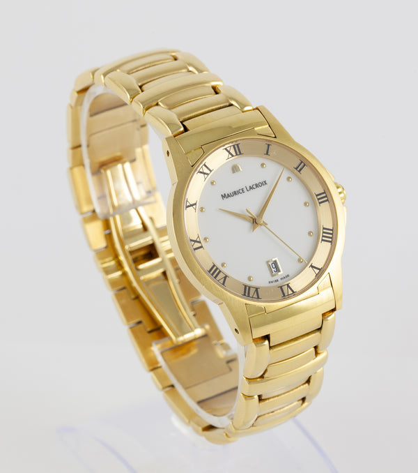 Maurice Lacroix Miros Yellow Gold 18k Ref: 69842-7101