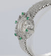 Omega De Ville White Gold 18k Diamonds and Emeralds Ref: 511227