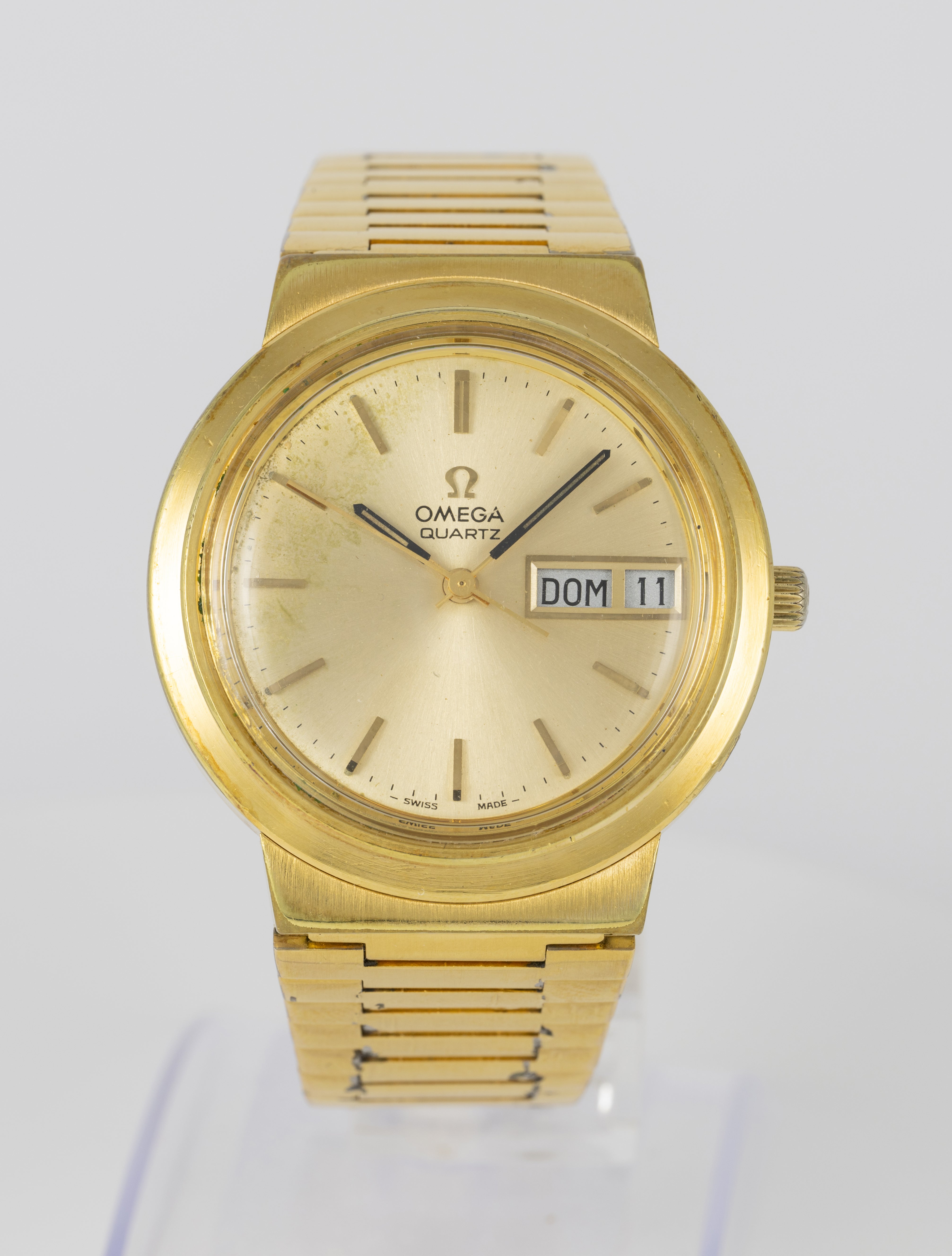 Omega Day Date Quartz Plaque or G 20 Microns Ref: 196.0058 396.0843