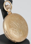 Unknown Pocket Watch Chimes Hour Quarter Minute Golden Metal and Enamel