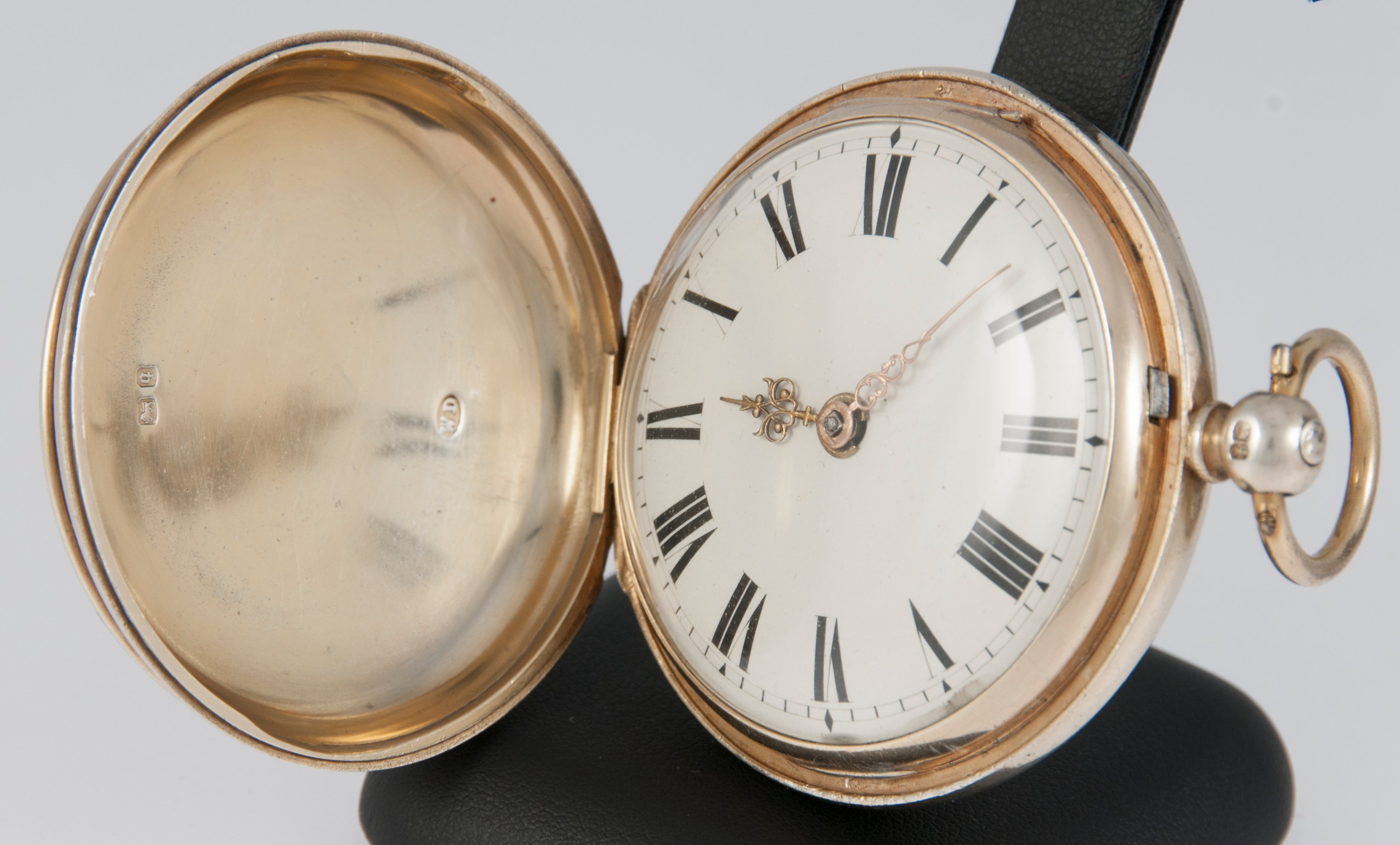 J. Carswell Pocket Watch Silver Case Enamel Year 1871