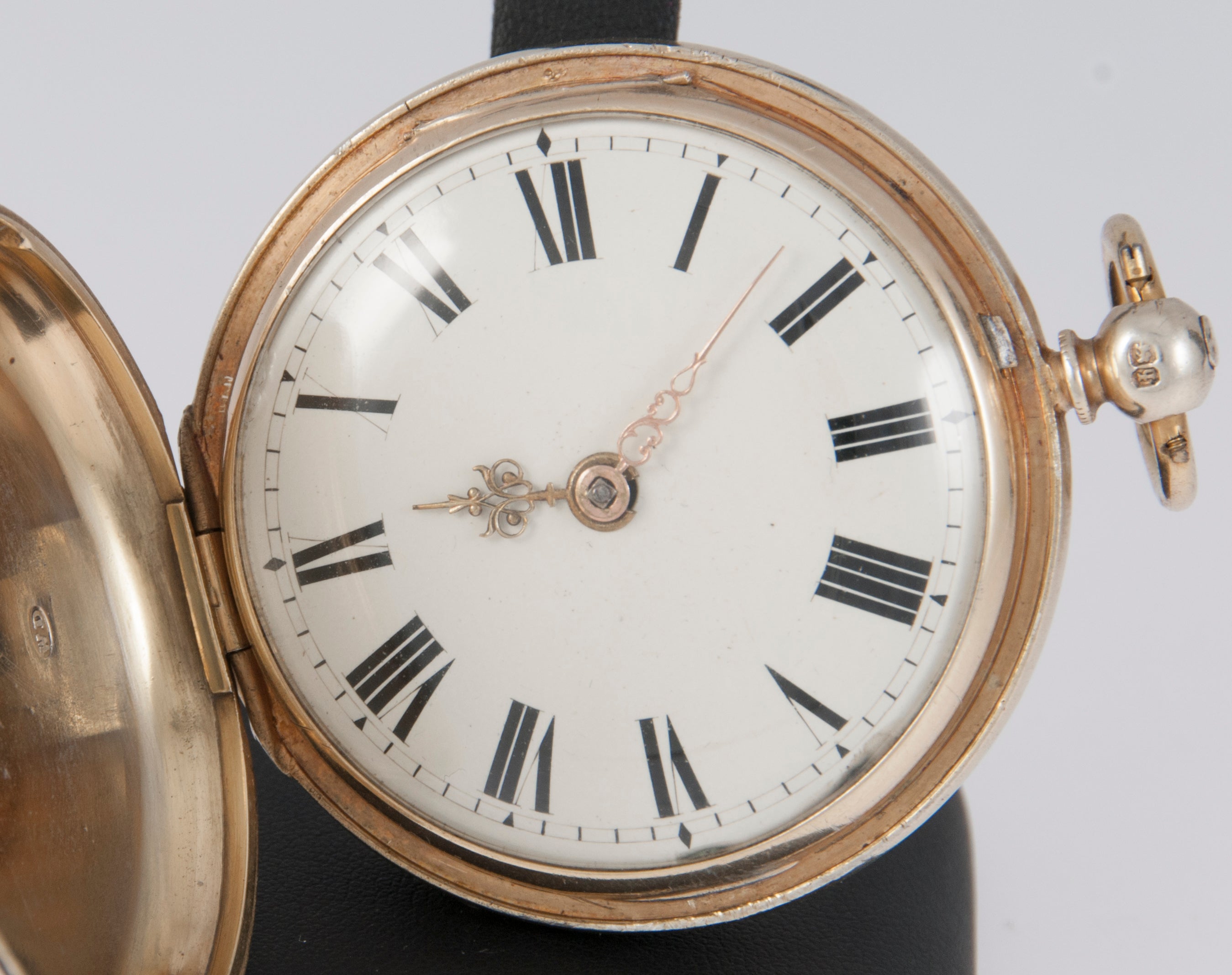 J. Carswell Pocket Watch Silver Case Enamel Year 1871