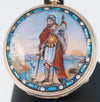 J. Carswell Pocket Watch Silver Case Enamel Year 1871