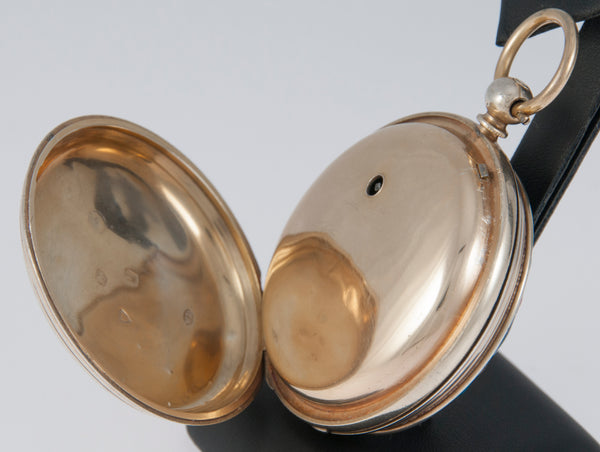 J. Carswell Pocket Watch Silver Case Enamel Year 1871