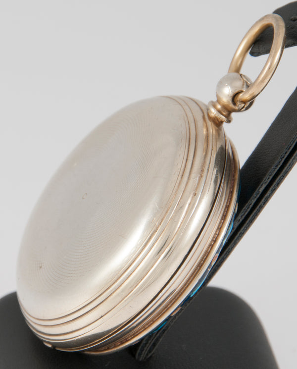 J. Carswell Pocket Watch Silver Case Enamel Year 1871