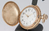 Unknown Pocket Watch Chimes Hour Quarter Minute Golden Metal and Enamel