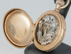 Unknown Pocket Watch Chimes Hour Quarter Minute Golden Metal and Enamel